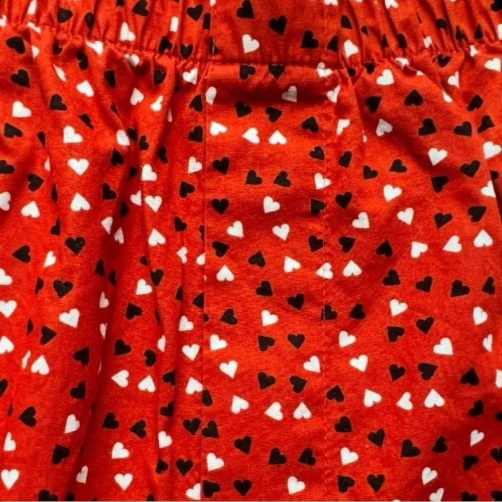 J. CREW Heart Print Boxer Shorts - Red, Medium (32-34) | 100% Cotton